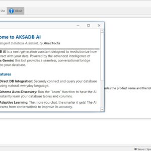 AKSA AI – Intelligent MSSQL Database Assistant for Business Analytics & Reporting